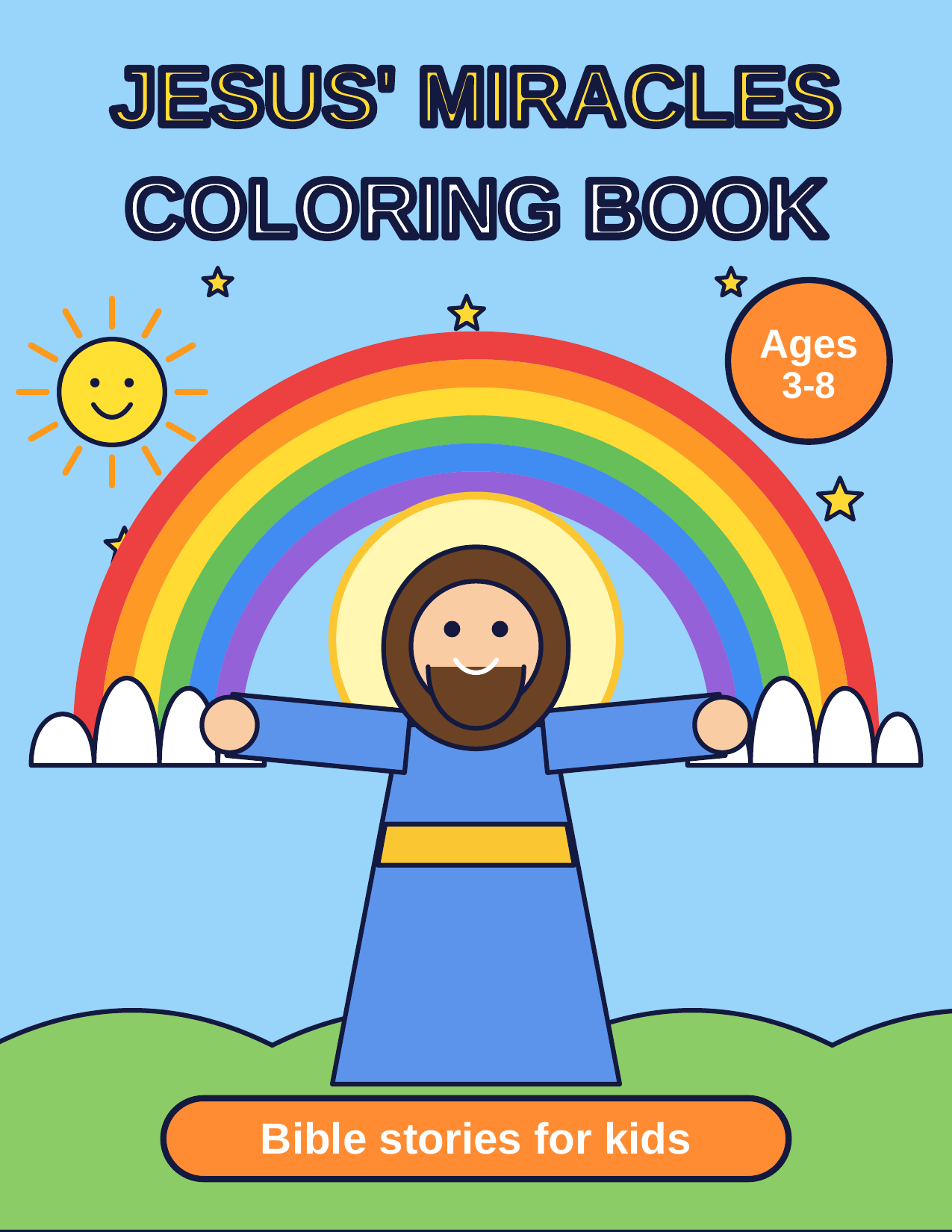 Jesus’ Miracles Coloring Book cover